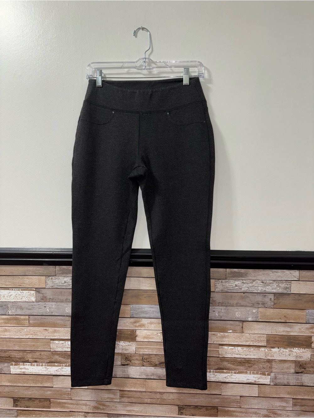Jag Mid-rise Pull on Leggings Charcoal Grey Size 6